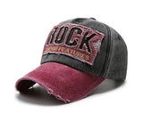Korean version washed letters spring and autumn men's and women's fashion shabby denim baseball cap sunhat Official Website