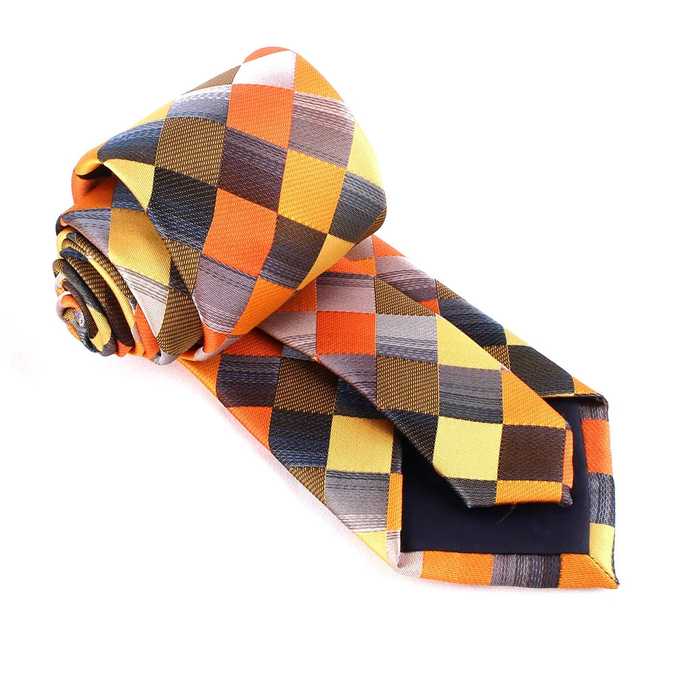 Nouvelles cravates classiques à carreaux pour hommes et femmes, cravates fines pour soirées, affaires, costumes, mariages, cadeaux pour mariés