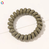 High Elasticity Telephone Coil Hairbands Women Spiral Hair Ties Girls Hair Rings Rope Solid Color Hair Accessories Gum Scrunchy