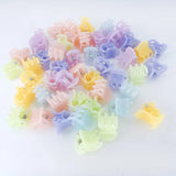 Lot de 10 pinces à cheveux pour femmes, 1,0 à 1,5 cm, petites pinces noires, marron, transparentes, en plastique, accessoires de coiffure pour enfants