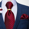 DiBanGu Designer Mens Necktie Striped Floral Paisley Silk Tie Pocket Square Cufflinks Neck Tie Ring Set Suit Wedding Business