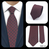 Cravates élégantes à pois pour hommes LYL 7 cm, cravate de luxe avec imprimé géométrique, cadeau pour invités, accessoires de festival pour gentleman
