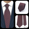 Cravates élégantes à pois pour hommes LYL 7 cm, cravate de luxe avec imprimé géométrique, cadeau pour invités, accessoires de festival pour gentleman