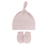Bonnet pour nouveau-né avec gants, bonnet chaud en coton pour enfants, accessoires pour enfants, bonnet de nuit pour bébés de 0 à 6 mois, automne et hiver