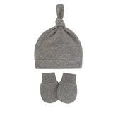 Bonnet pour nouveau-né avec gants, bonnet chaud en coton pour enfants, accessoires pour enfants, bonnet de nuit pour bébés de 0 à 6 mois, automne et hiver