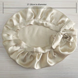 Pure Silk Hair Bonnets For Women Sleeping Cap Luxury Natual Silk Sleep Cap Night Bonnet Caps Hair Protection Turban Head Wraps