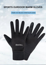 LOOGDEEL Skiing Gloves Waterproof Windproof Winter Cycling Running Ski Warmth Sports Gloves Touch Screen Full Fingers Non-Slip