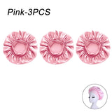New Women's Satin Solid Wide-brimmed Sleeping Hat Unisex Head Wrap Elastic Band Cap Hair Care Bonnet Night Hat bonnet de nuit