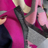 2023 Floral Pashmina Schal Warmer Kaschmirschal für Frauen Luxus Winter Dicke Decke Bufanda Weibliche Wrap Bandana Echarpe Poncho