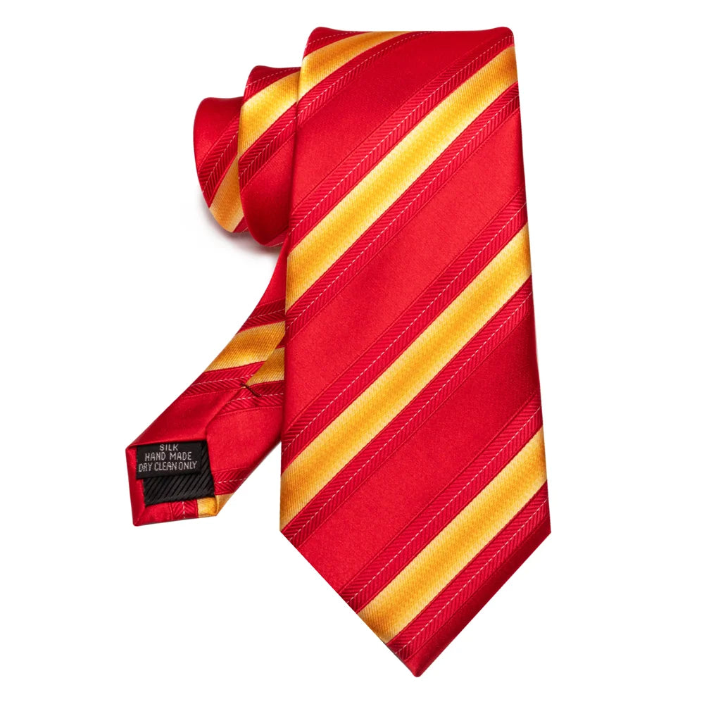 Cadeaux pour hommes EASTEPIC : cravates rayées, cravates rouges pour messieurs en vêtements raffinés, accessoires à la mode pour les occasions sociales