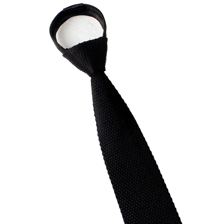 Cravates de mariage pour hommes, mode, cravates noires, chemises blanches, cravates à col, cadeaux, fermeture éclair, cravate en tricot pour hommes, vêtements, accessoires