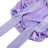 New Satin Hair Cap For Sleeping Invisible Flat Imitation Silk Round Haircare Women Headwear Ceremony Adjusting Button Night Hat