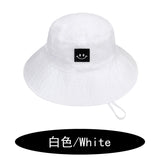 SMILE Baby Sunhat Summer Spring Kids Bucket Hat For Girls Boys Children Big Visor Cotton Sun Cap Beach Travel Panama Hats Caps