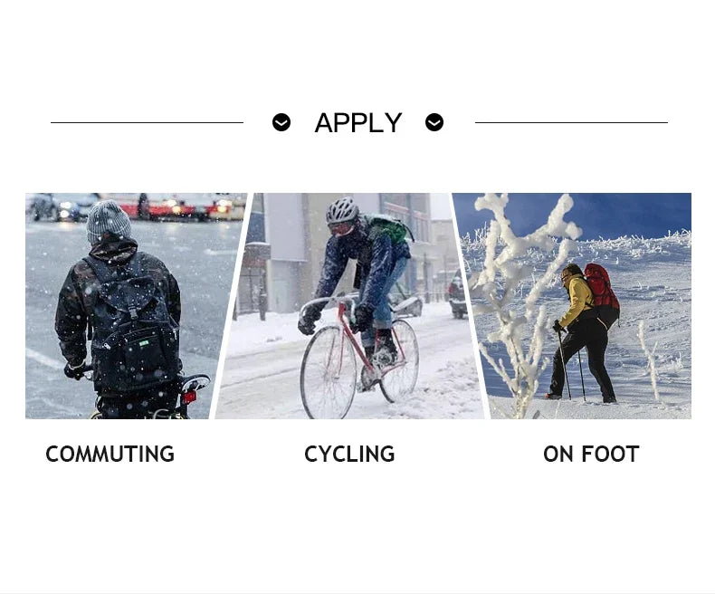 Touchscreen Fleece Warm Gloves Outdoor Cycling Driving Waterproof Cold Gloves Windproof Non Slip Womens Men Winter Ski Glove
