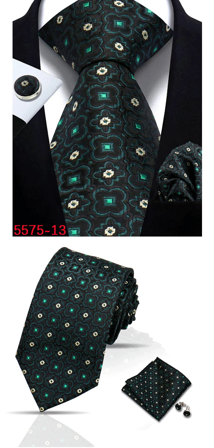 Cravate homme Paisley Jacquard tissé 8 cm formelle affaires mariage cravate poche carré ensemble costume cravate haute qualité fait main Gravata
