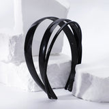 1 Piece Simple Women Headbands Fashion Head Band for Girls  Solid Black Color Casual Hair Accessories Plastic Headbans Wholesale