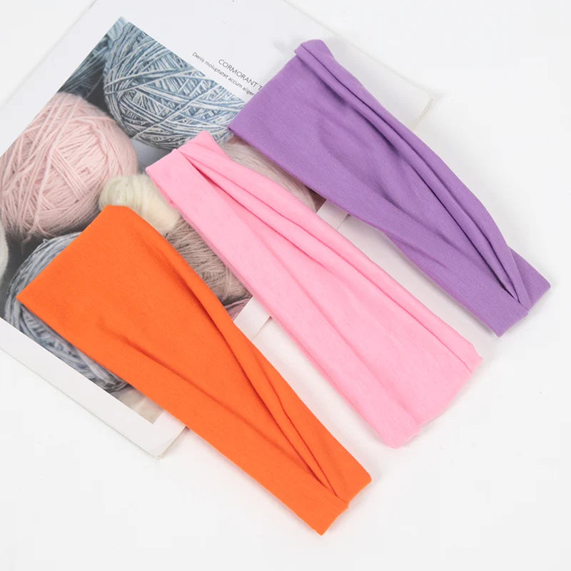 3Pcs/set Hair Band Fashion Elastic Headbands Twisted Cross Head Wrap Hair Band Hair Accessories for Women Simple Headband