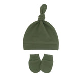 Bonnet pour nouveau-né avec gants, bonnet chaud en coton pour enfants, accessoires pour enfants, bonnet de nuit pour bébés de 0 à 6 mois, automne et hiver