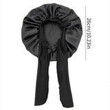 Bonnet de nuit en satin pour femme et homme, bonnet de nuit unisexe, bonnet de douche