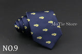 Cute Cartoon Pattern Animal Floral Printed Tie For Men Narrow Slim NeckTie Wedding Red Navy Party Ties Cravat Accessories Gifts