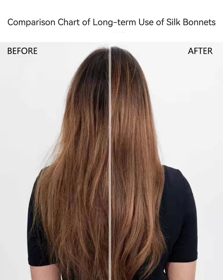 Pure Silk Hair Bonnets For Women Sleeping Cap Luxury Natual Silk Sleep Cap Night Bonnet Caps Hair Protection Turban Head Wraps