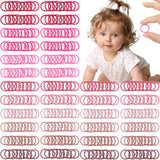 200PCS Baby Toddler Hair Ties Multicolors Elastic Hair Ties 2cm in Diameter No Crease Finger Hair Elastics Small Ponytail Holder